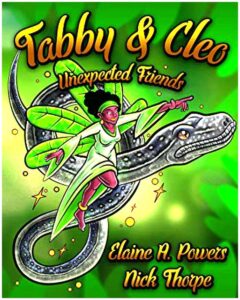 a book cover about Tabby the five finger fairy and Cleo a bahamian boa
