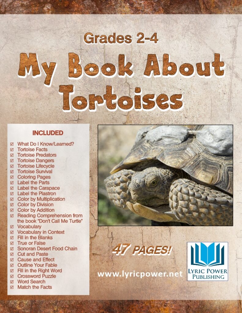 image of book cover My Book About Tortoises GRades 2-4