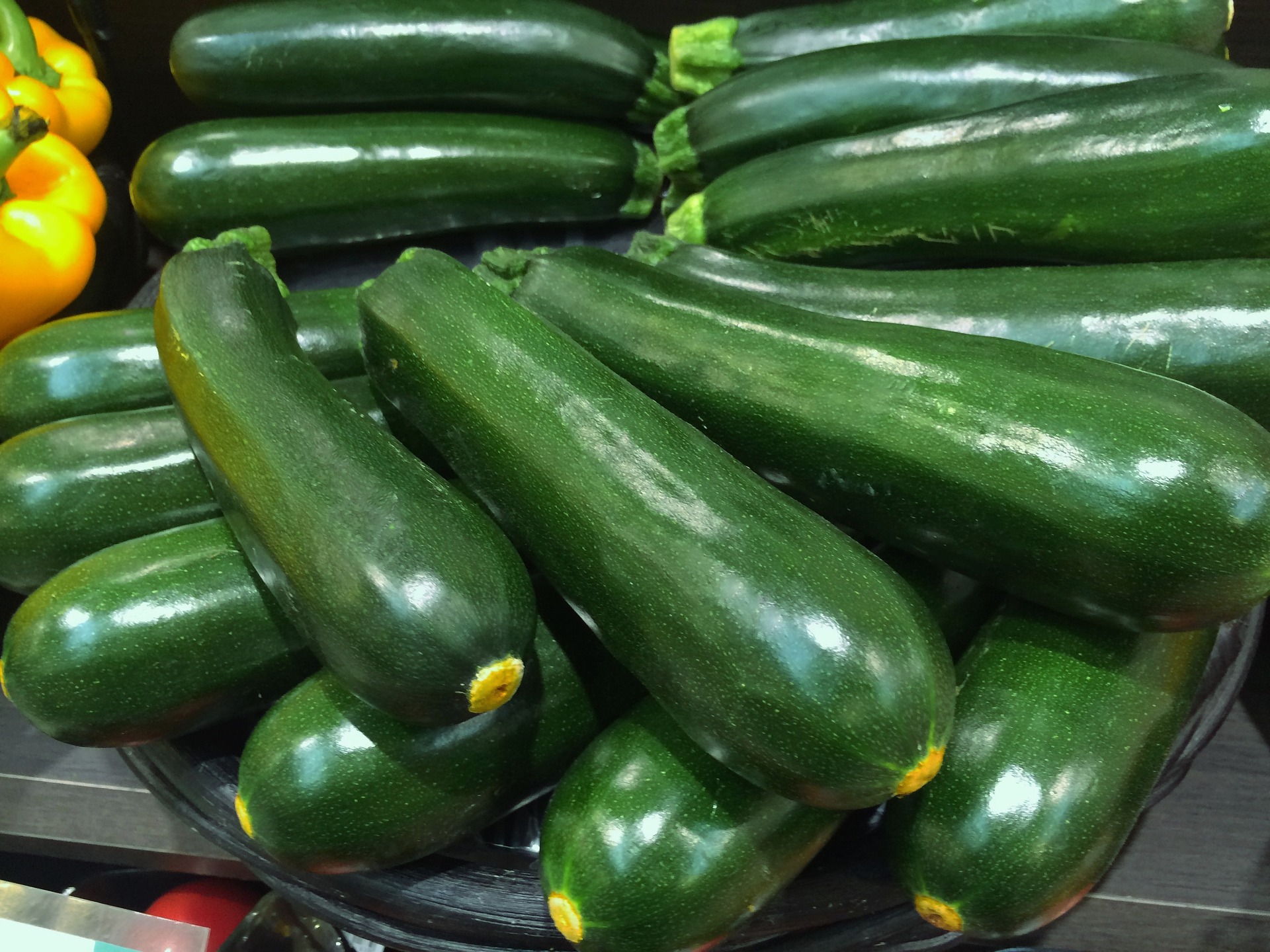photo of a batch of zucchini on table