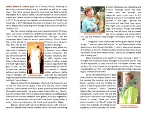 graphic of biographical information about Elaine A. Powers