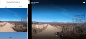 Photo of dirt road outside of Benson, AZ