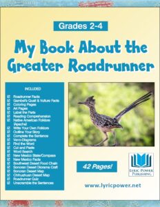 book cover about greater roadrunner GR 2-4