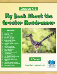 Book cover about the Greater Roadrunner GR K-2