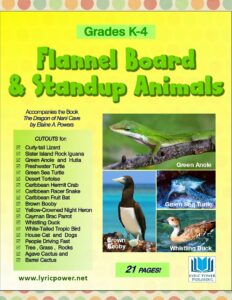 cover of a workbook to make flannel board animals